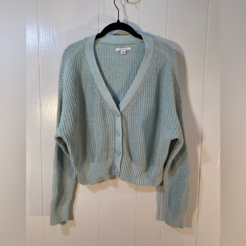 American Eagle Outfitters Soft Blue V-neck Cardigan Size Small